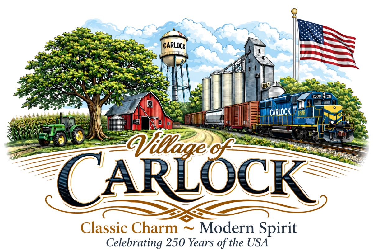 Carlock's America 250 Celebration Detailed Logo