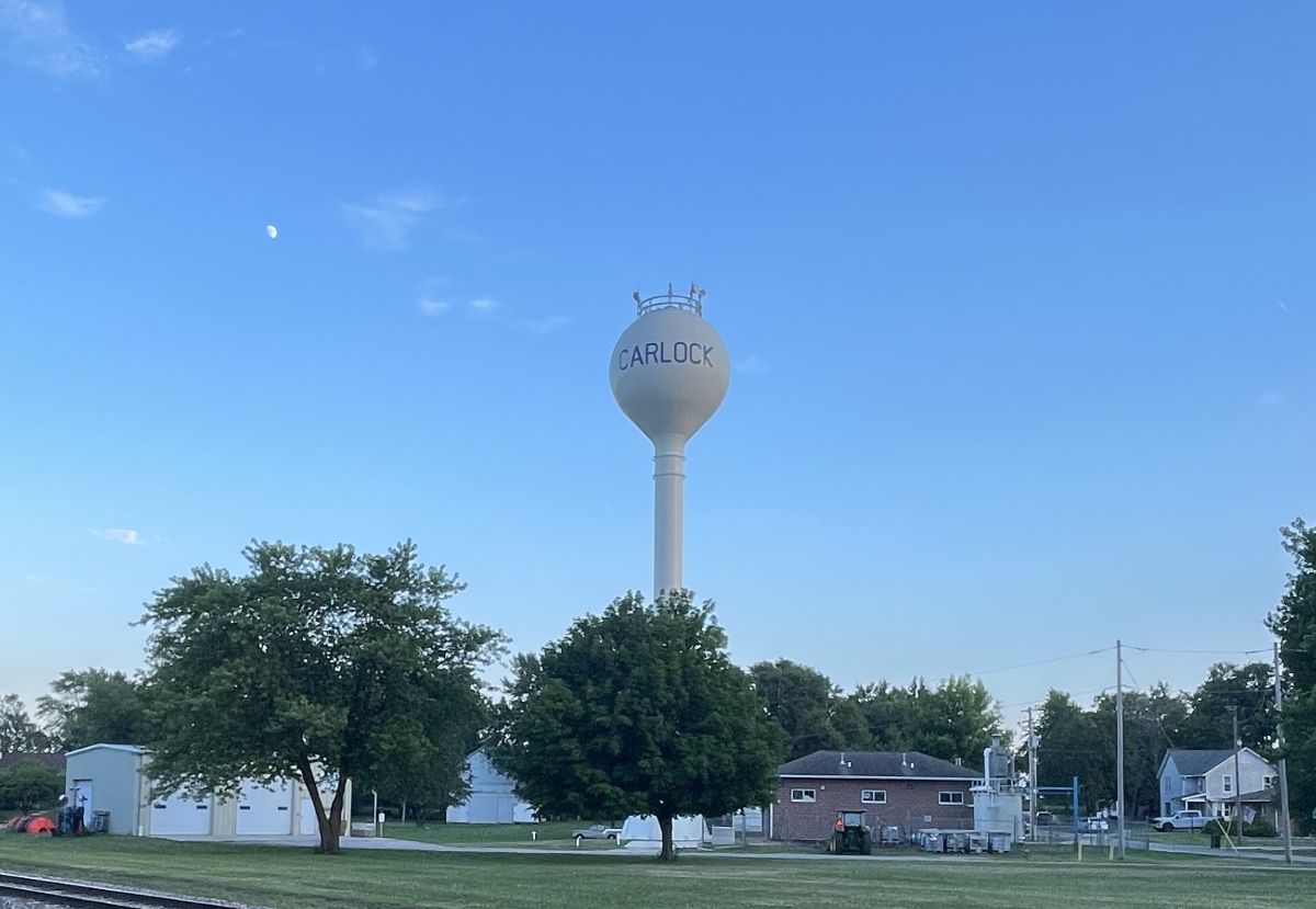 Carlock water tower and office